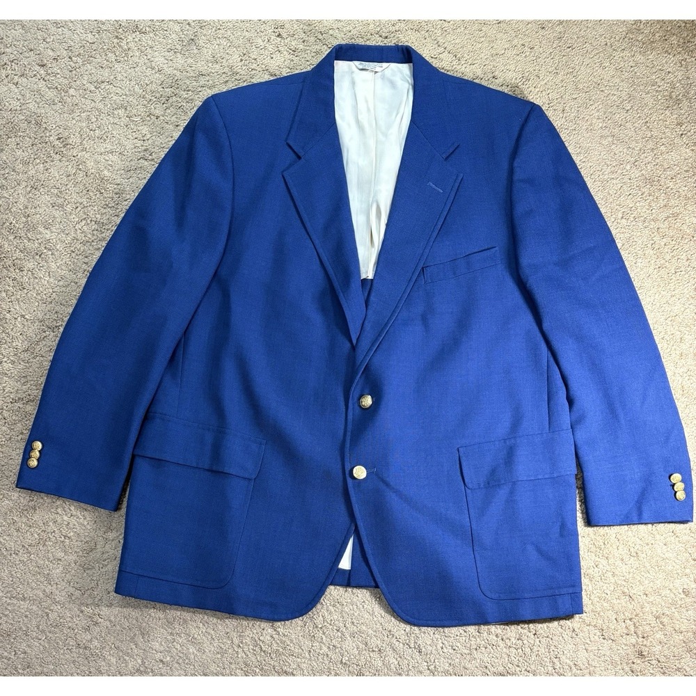Palm Beach x Eagleton's Vintage Summer Blazer Men's 32L Cotton/Linen Blue USA